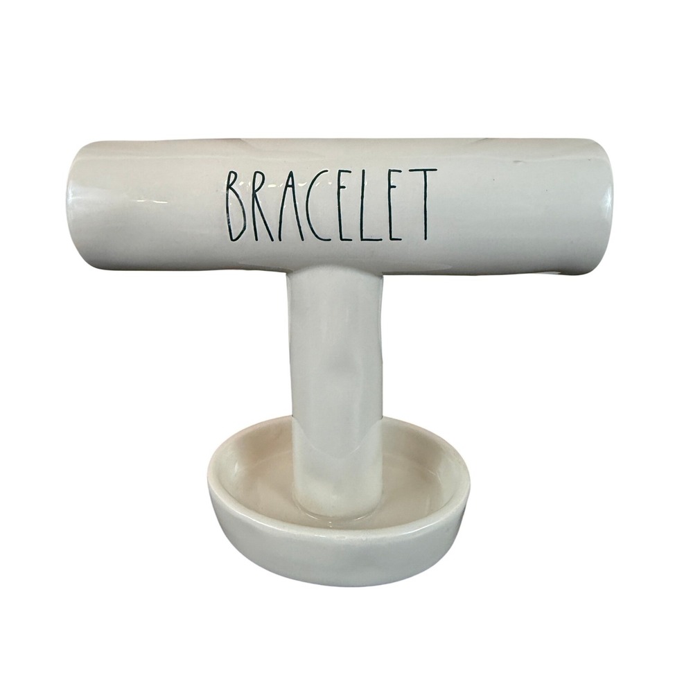 Rae Dunn Ceramic Bracelet Holder by Magenta Large Letters 6.5" Tall